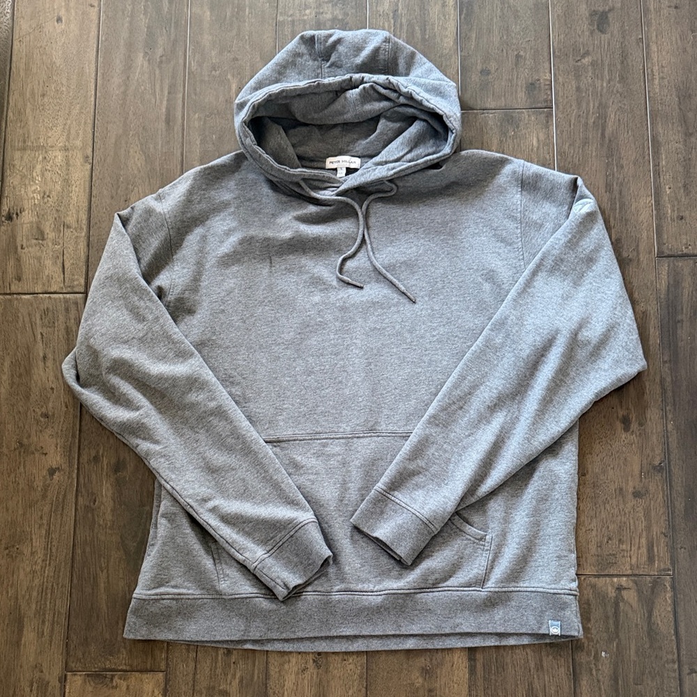 Peter Millar Lava Wash Hoodie Gray Pullover Sweatshirt Men’s Large